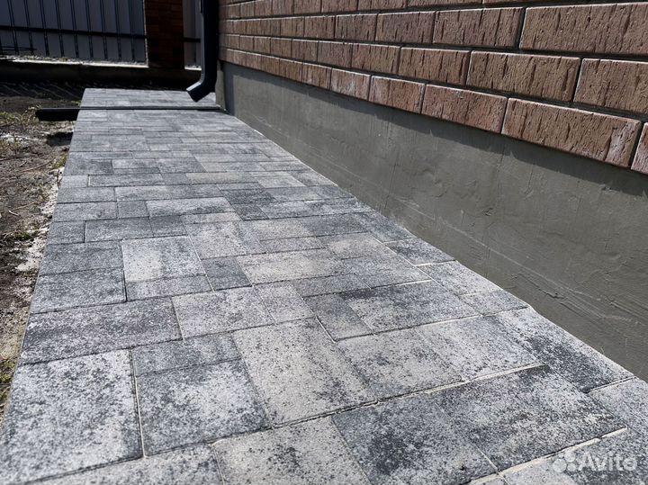 Тротуарная плитка новый город 4см микс