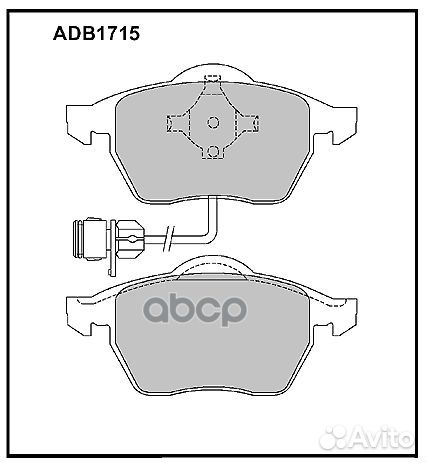 Колодки тормозные дисковые передние Allied Nipp
