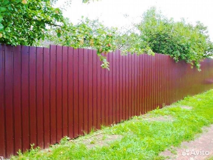Забор из профнастила