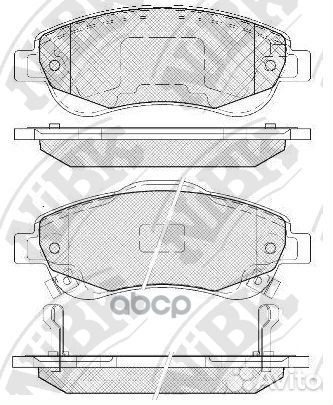 Колодки тормозные honda CR-V III 07- передние H