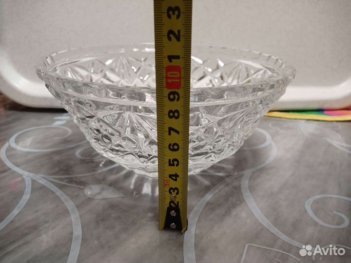 Конфетница салатник хрустальный