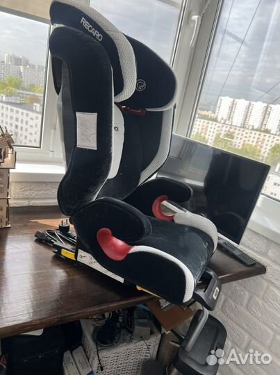 Автокресло recaro monza + подножка recaro