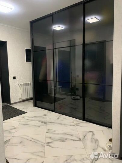 Двери купе графит стекло матовое в гардеробную