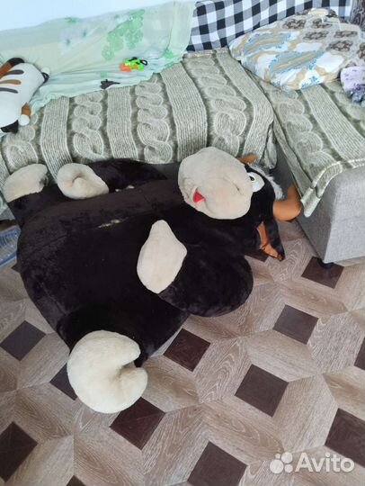 Большая мягкая игрушка бык метровый