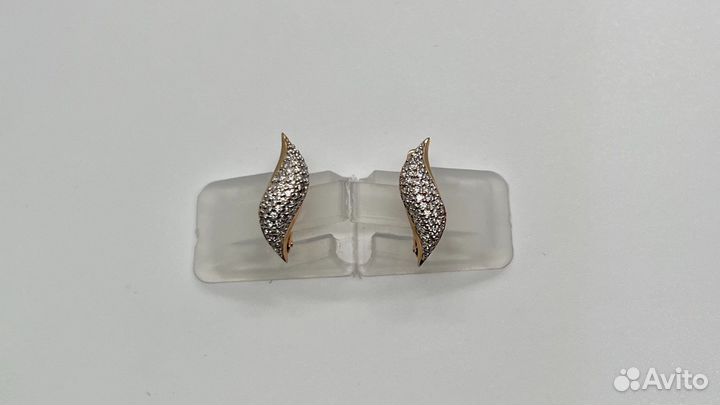 Золотые серьги 585 пробы