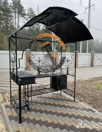 Мангальный комплекс в стиле лофт