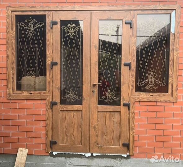 Алюминиевые окна двери и ветражи