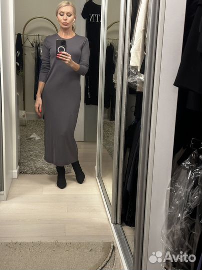 Трикотажное платье zara s