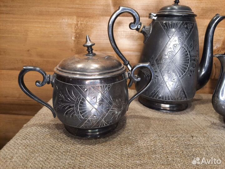 Чайно Кофейный сервиз Европа Серебрение