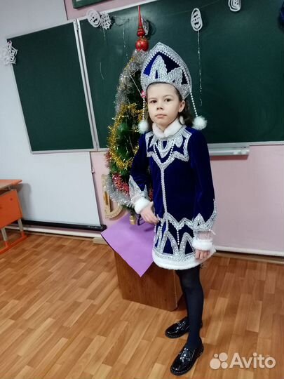 Наряд Снегурочки для девочки
