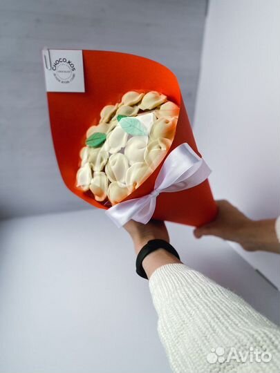 Шоколадные пельмени. Подарок букет для мужчины