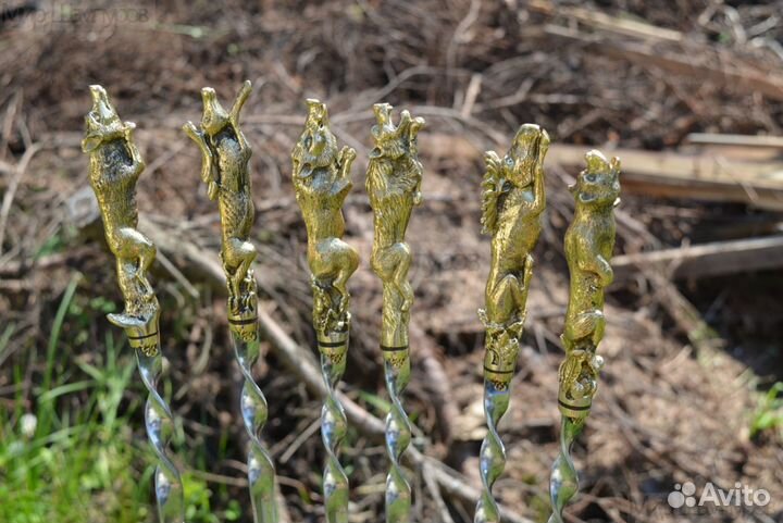 Шампуры подарочные Набор шампуров звери