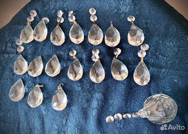 Подвески для люстры, детали, запчасти. Винтаж