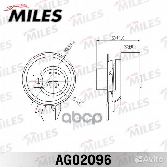 Ролик ремня грм VW golf 3 1.4-1.6 AG02096 Miles