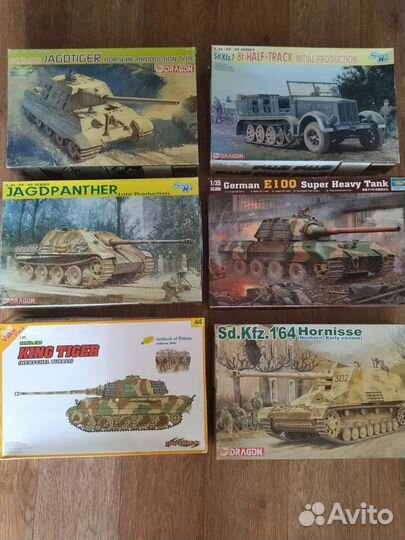 Сборные модели 1:35, танки, trumpeter, dragon