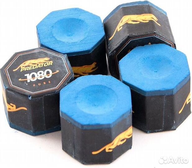 Бильярдный мел Predator 1080 Pure синий 5 шт