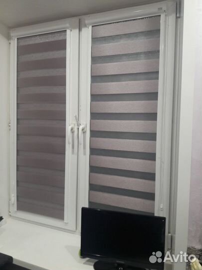 Рулонные шторы день ночь