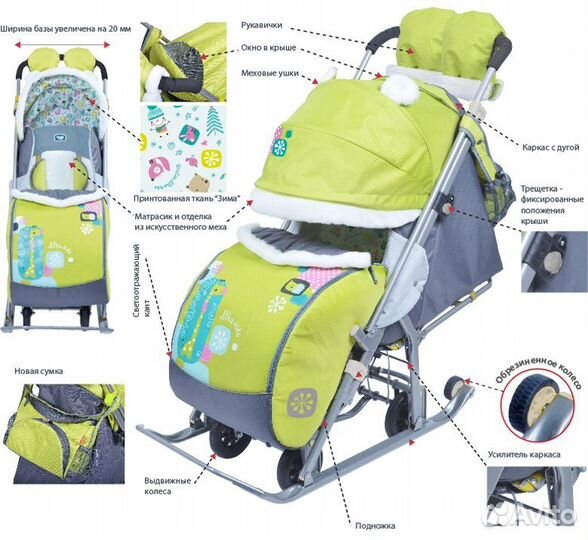 Коляска санки