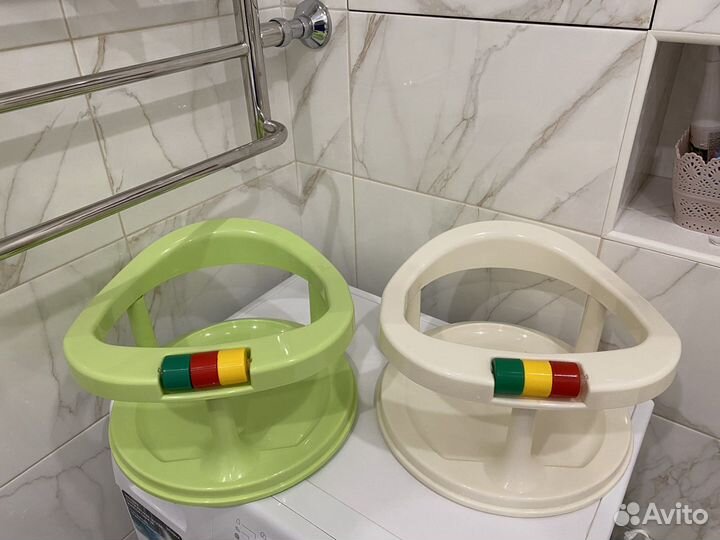 Ванночка с горкой+Стульчик (сиденье) для купания
