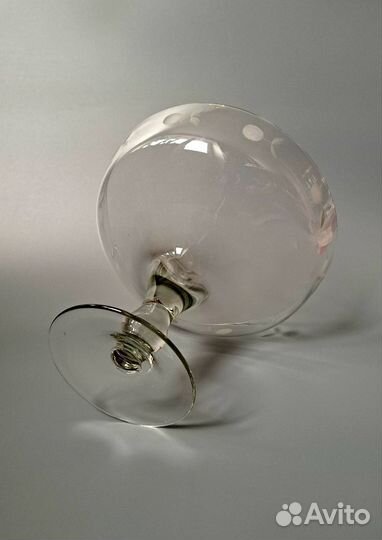 Фруктовница на ножке СССР стекло