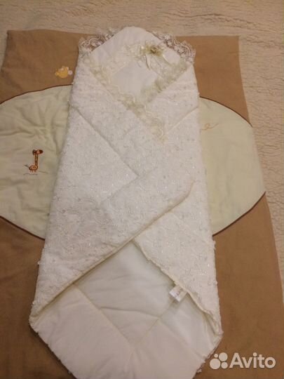 Одеяло конверт на выписку+боди