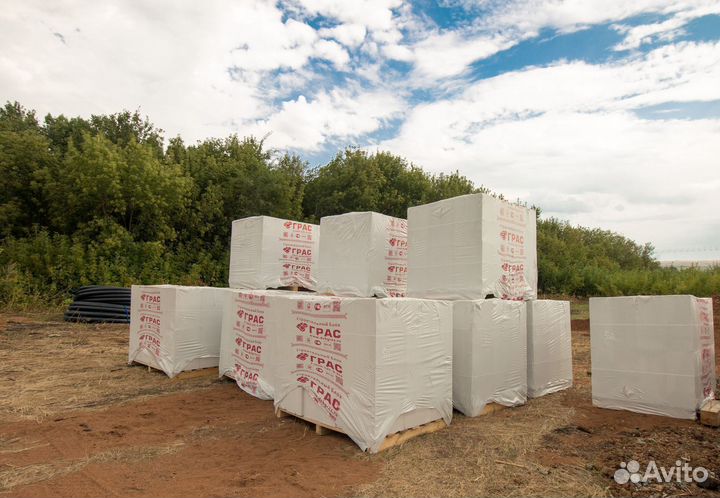 Газоблок Грас Д350 В2.5