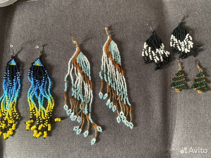 Серьги из бисера