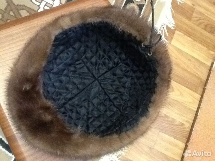 Норковая кепка р. 59-60