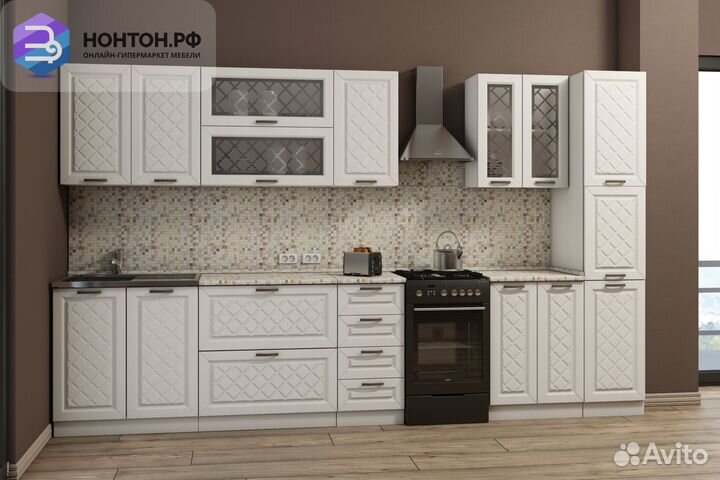 Кухня Агава 3.0 м лиственница светлая