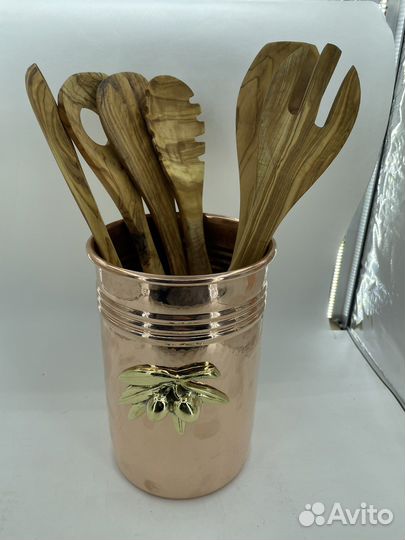 Ruffoni медное ведерко с лопатками для готовки