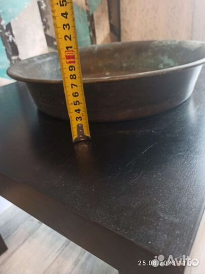 Латунный таз