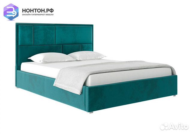 Кровать Стокгольм с подъемным механизмом велюр бир