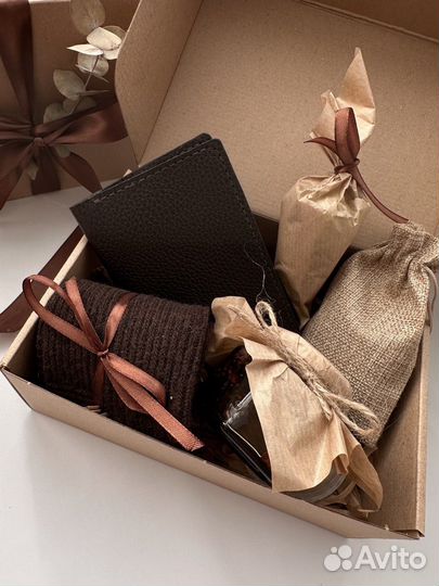 Подарочный бокс с обложкой на паспорт