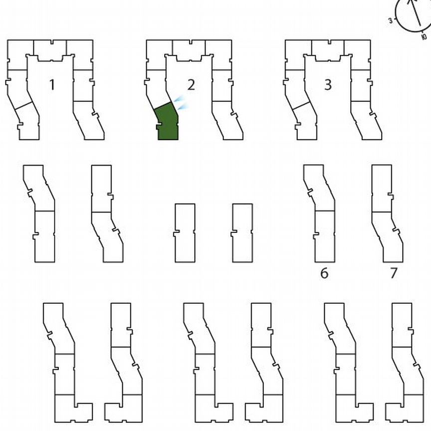 2-к. квартира, 57,3 м², 2/3 эт.