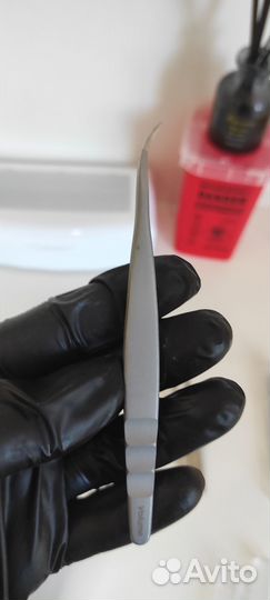 Пинцет для наращивания ресниц