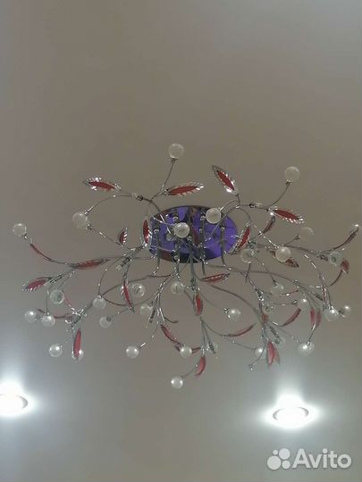 Хрустальная люстра потолочная