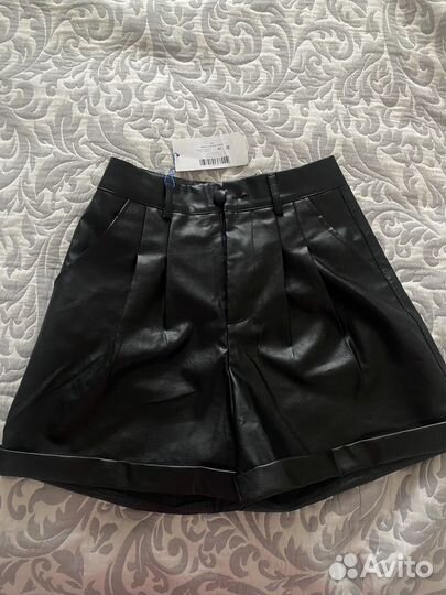 Шорты женские экокожа