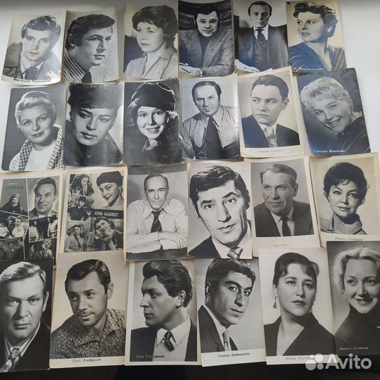 Открытки с актерами советского кино