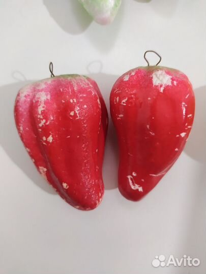 Елочные игрушки СССР овощи одним лотом