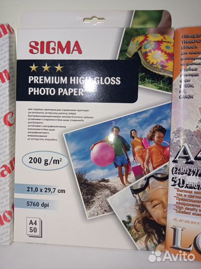 Фотобумага для струйных принтеров Sigma Lomond