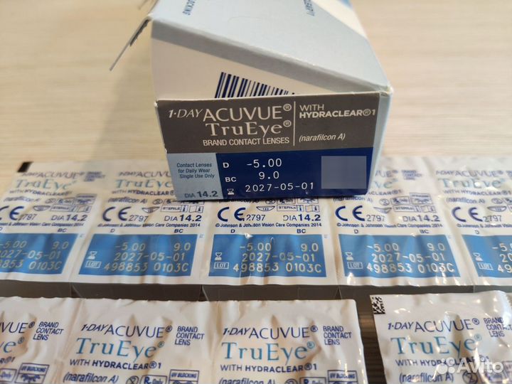 Линзы контактные acuvue trueye 49 шт -5.0