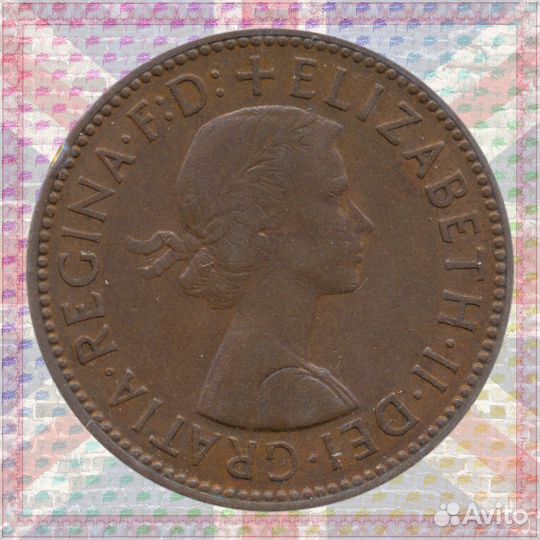 1/2 пенни 1960 Великобритания