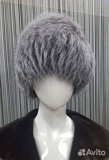 Шапка из меха чернобурки шпв-97