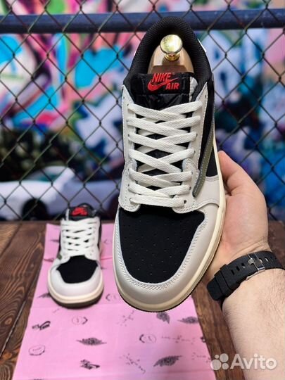 Кроссовки nike air jordan 1 low travis scott