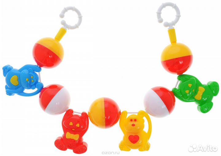 Бортики в кроватку и растяжка-погремушка