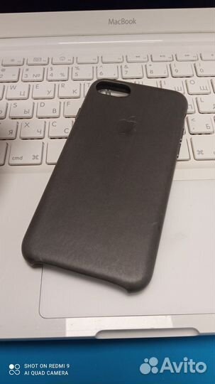 Кожаный чехол iPhone 7 / 8 / SE оригинал