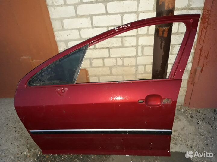 Дверь передняя левая пежо 407