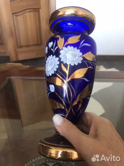 Ваза хрусталь стекло винтаж СССР