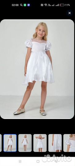 Нарядное платье для девочки 98- 104
