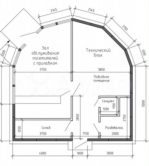 Общепит, 65 м²